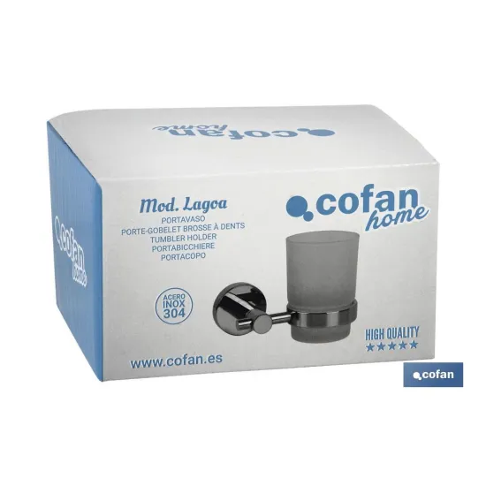 Comprar PORTAVASO GAMA LAGOA INOX 304  BRIL Cofan | almacendeferreteriacor.es