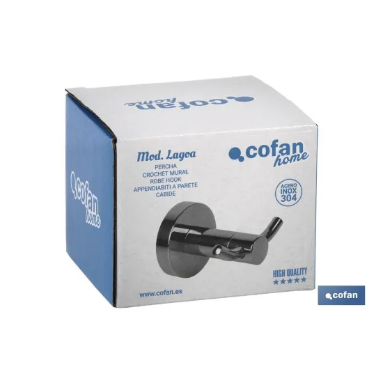 Comprar PERCHA GAMA LAGOA  INOX 304  BRILLO Cofan | almacendeferreteriacor.es