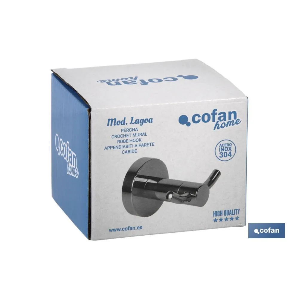 Comprar PERCHA GAMA LAGOA  INOX 304  BRILLO Cofan | almacendeferreteriacor.es
