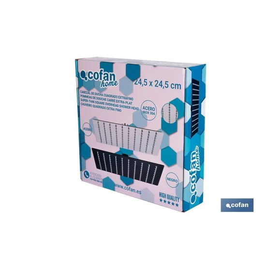 Comprar CABEZAL DE DUCHA CUADRADO EXTRAFINO Cofan | almacendeferreteriacor.es