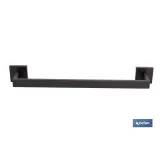 Comprar TOALLERO NEGRO MATE DE ACERO CON DI Cofan | almacendeferreteriacor.es