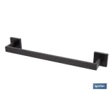 Comprar TOALLERO NEGRO MATE DE ACERO CON DI Cofan | almacendeferreteriacor.es