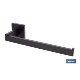 Comprar TOALLERO NEGRO MATE DE ACERO CON DI Cofan | almacendeferreteriacor.es
