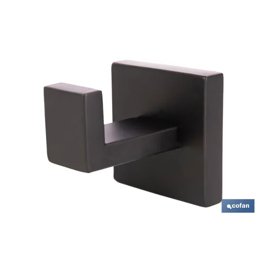 Comprar PERCHA NEGRA MATE DE ACERO CON DISE Cofan | almacendeferreteriacor.es