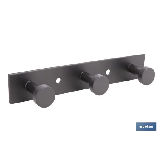 Comprar PERCHERO DE PARED NEGRO DE ACERO CO Cofan | almacendeferreteriacor.es
