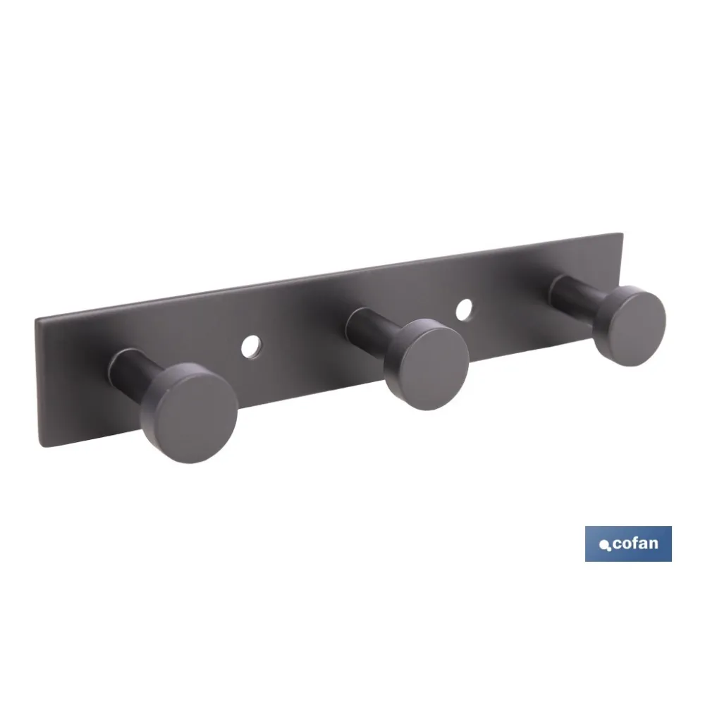 Comprar PERCHERO DE PARED NEGRO DE ACERO CO Cofan | almacendeferreteriacor.es