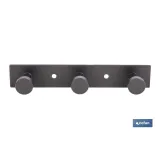 Comprar PERCHERO DE PARED NEGRO DE ACERO CO Cofan | almacendeferreteriacor.es