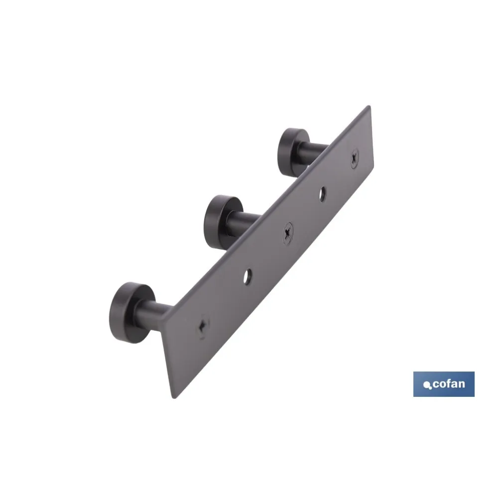 Comprar PERCHERO DE PARED NEGRO DE ACERO CO Cofan | almacendeferreteriacor.es