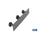 Comprar PERCHERO DE PARED NEGRO DE ACERO CO Cofan | almacendeferreteriacor.es