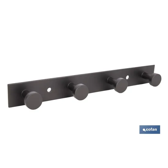 Comprar PERCHERO DE PARED NEGRO DE ACERO CO Cofan | almacendeferreteriacor.es