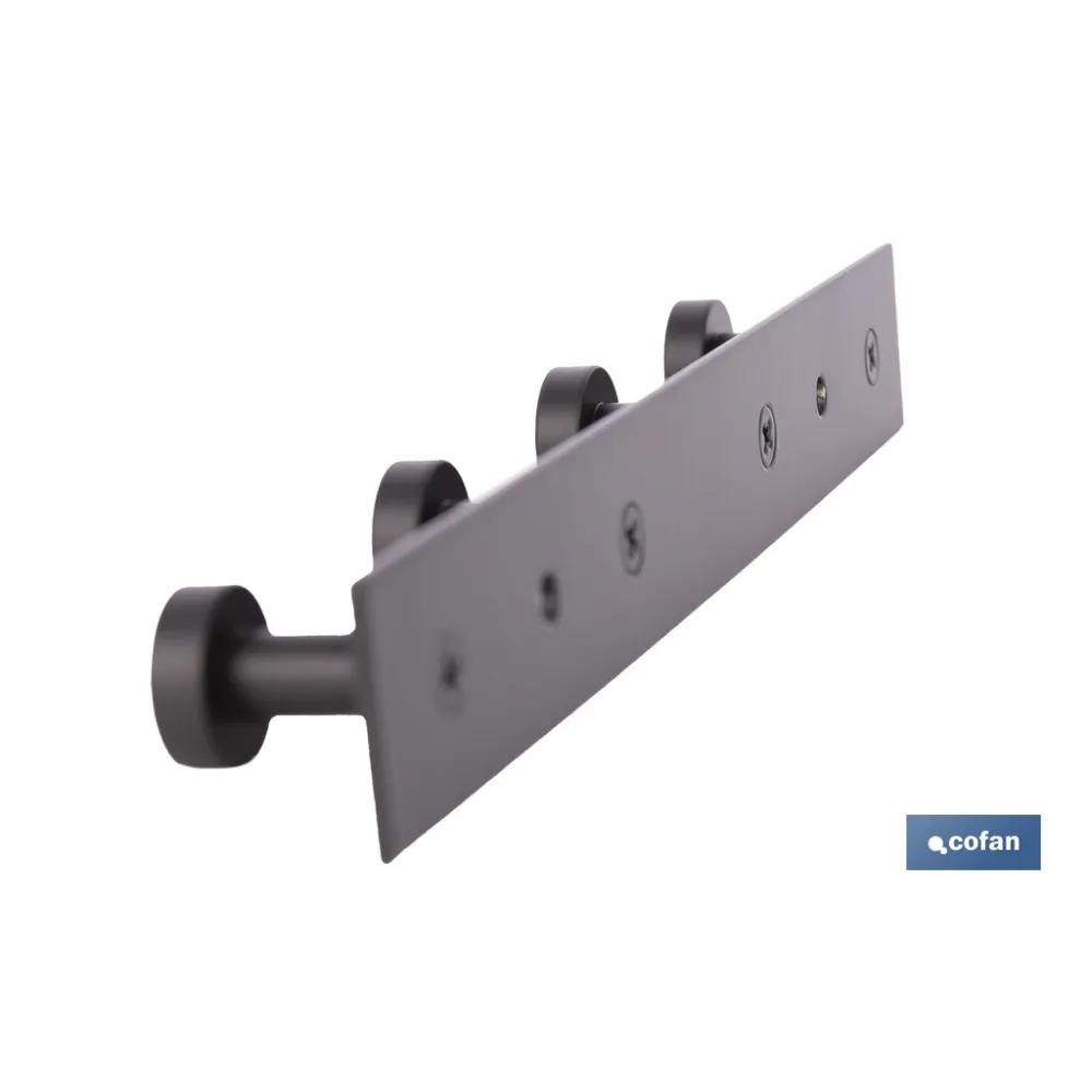 Comprar PERCHERO DE PARED NEGRO DE ACERO CO Cofan | almacendeferreteriacor.es