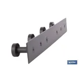 Comprar PERCHERO DE PARED NEGRO DE ACERO CO Cofan | almacendeferreteriacor.es