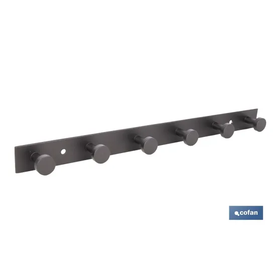 Comprar PERCHERO DE PARED NEGRO DE ACERO CO Cofan | almacendeferreteriacor.es