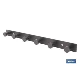 Comprar PERCHERO DE PARED NEGRO DE ACERO CO Cofan | almacendeferreteriacor.es