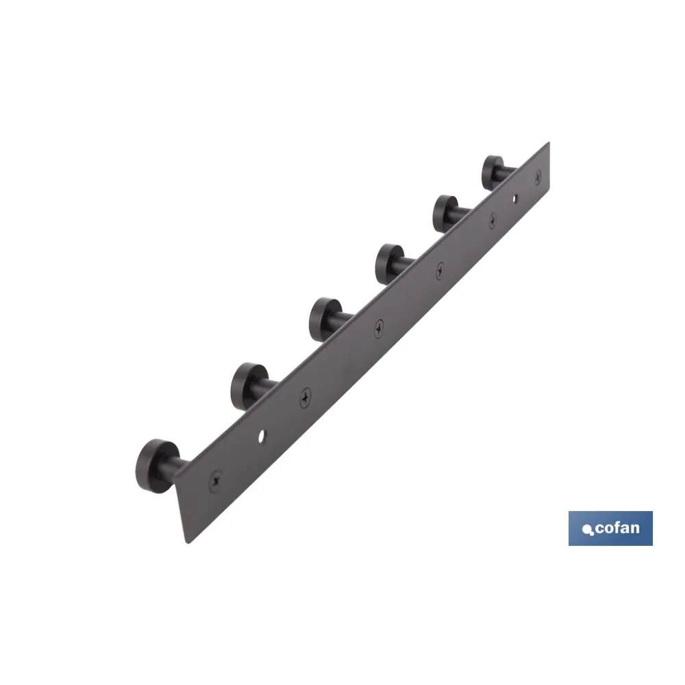 Comprar PERCHERO DE PARED NEGRO DE ACERO CO Cofan | almacendeferreteriacor.es