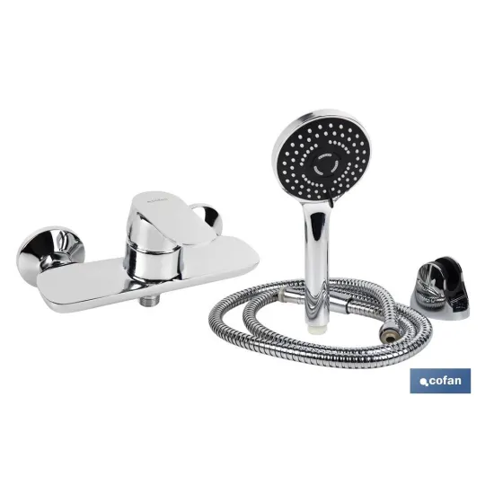 Comprar SET GRIFO MONOMANDO DUCHA, SOPORTE, Cofan | almacendeferreteriacor.es