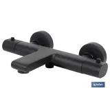 Comprar GRIFO TERMOSTATICO BAÑERA NEGRO MAT Cofan | almacendeferreteriacor.es
