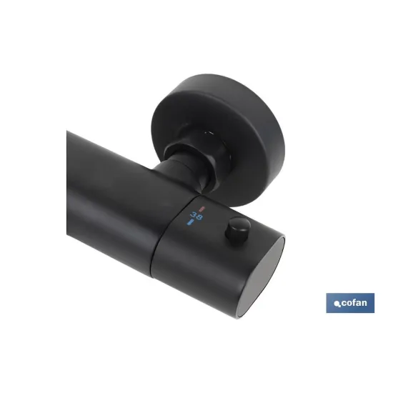 Comprar GRIFO TERMOSTATICO BAÑERA NEGRO MAT Cofan | almacendeferreteriacor.es