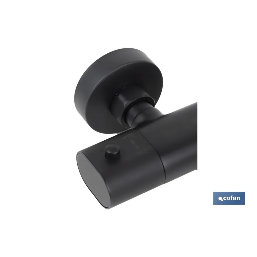 Comprar GRIFO TERMOSTATICO BAÑERA NEGRO MAT Cofan | almacendeferreteriacor.es
