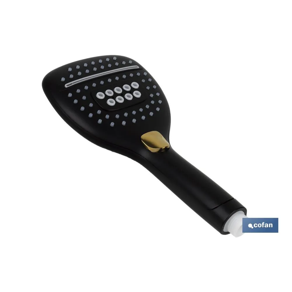 Comprar MANGO DUCHA NEGRO MATE 3 FUNCIONES  Cofan | almacendeferreteriacor.es