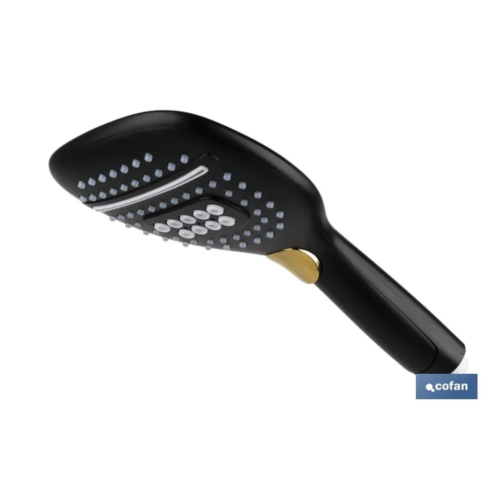Comprar MANGO DUCHA NEGRO MATE 3 FUNCIONES  Cofan | almacendeferreteriacor.es