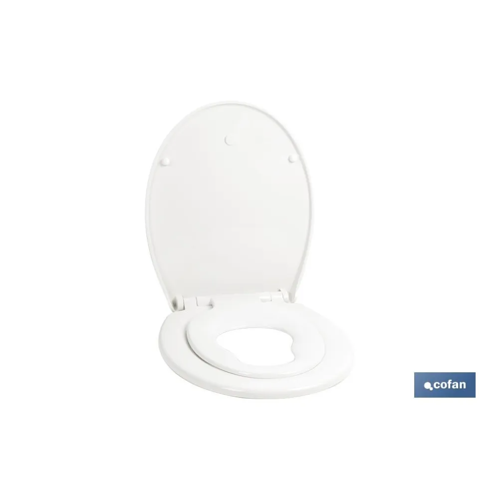Comprar TAPA WC  FORMA OVAL CON ASIENTO PAR Cofan | almacendeferreteriacor.es