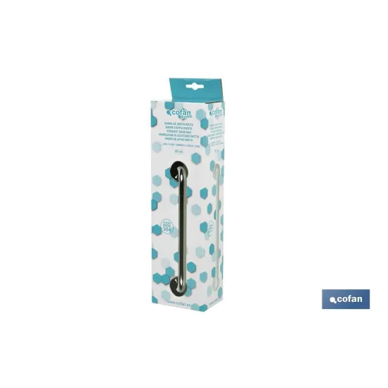 Comprar BARRA DE APOYO RECTA BLANCA (25 X 2 Cofan | almacendeferreteriacor.es