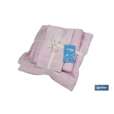 Comprar JUEGO DE 3 TOALLAS ROSA CLARO 580 G Cofan | almacendeferreteriacor.es