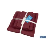 Comprar JUEGO DE 3 TOALLAS BURDEOS 580 G/M2 Cofan | almacendeferreteriacor.es