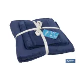 Comprar JUEGO DE 3  TOALLAS AZUL MARINO 580 Cofan | almacendeferreteriacor.es