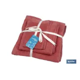 Comprar JUEGO DE 3 TOALLAS CORAL 580 G/M2 G Cofan | almacendeferreteriacor.es