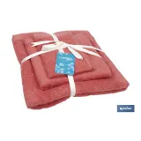 Comprar JUEGO DE 3 TOALLAS CORAL 580 G/M2 G Cofan | almacendeferreteriacor.es