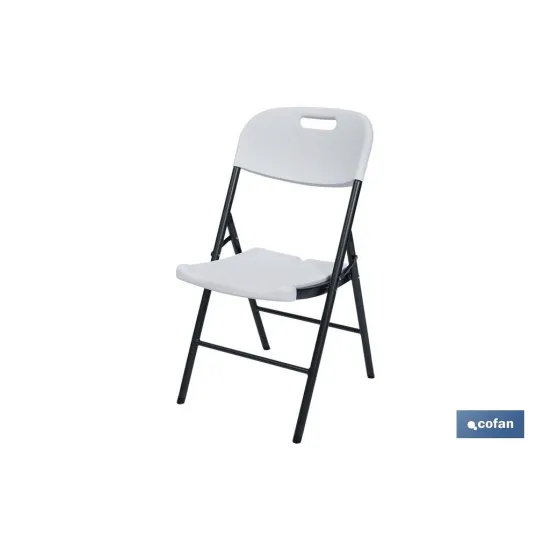 Comprar SILLA PLEGABLE BLANCA 46x53x88 CM v Cofan | almacendeferreteriacor.es