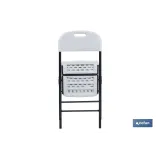 Comprar SILLA PLEGABLE BLANCA 46x53x88 CM v Cofan | almacendeferreteriacor.es