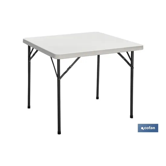 Comprar MESA PLEGABLE CUADRADA BLANCA 88x88 Cofan | almacendeferreteriacor.es