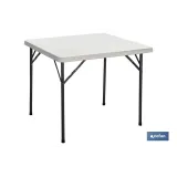 Comprar MESA PLEGABLE CUADRADA BLANCA 88x88 Cofan | almacendeferreteriacor.es