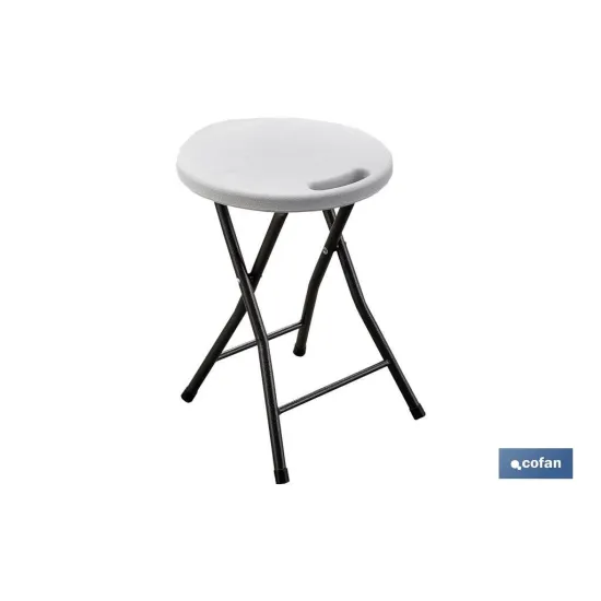 Comprar TABURETE PLEGABLE BLANCO 33x30x46cm Cofan | almacendeferreteriacor.es