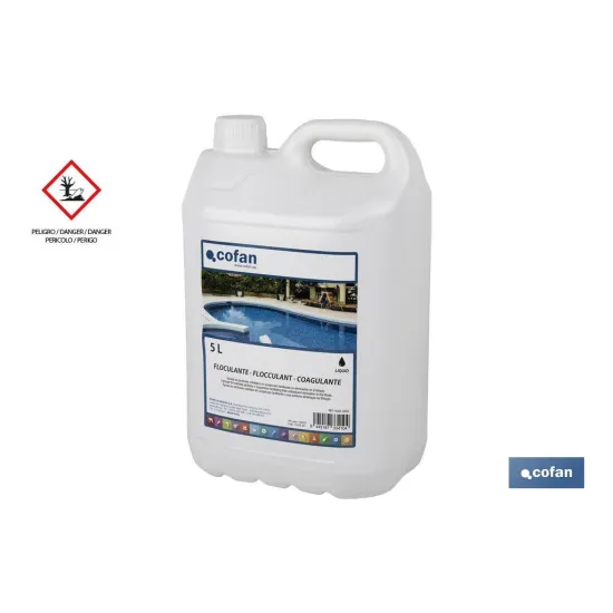 Comprar FLOCULANTE LIQUIDO 5L COFAN (PACK:  Cofan | almacendeferreteriacor.es