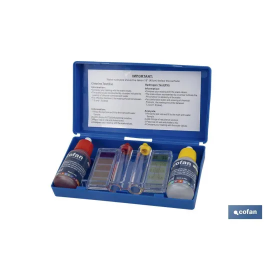 Comprar KIT TEST CLORO Y PH PISCINAS (PACK: Cofan | almacendeferreteriacor.es