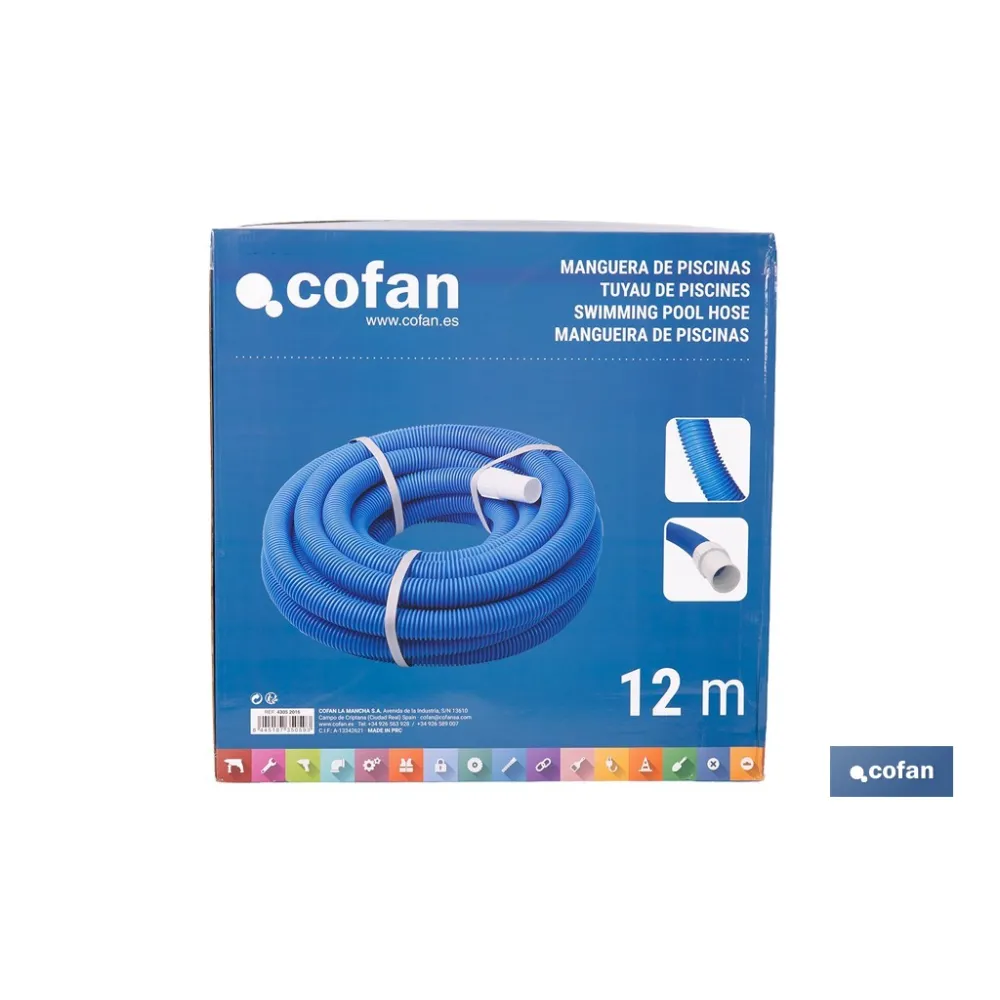 Comprar MANGUERA PISCINAS 12 M X Ø 38 MM (P Cofan | almacendeferreteriacor.es