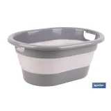 Comprar BARREÑO PLEGABLE GRIS/BLANCO 18 L ( Cofan | almacendeferreteriacor.es