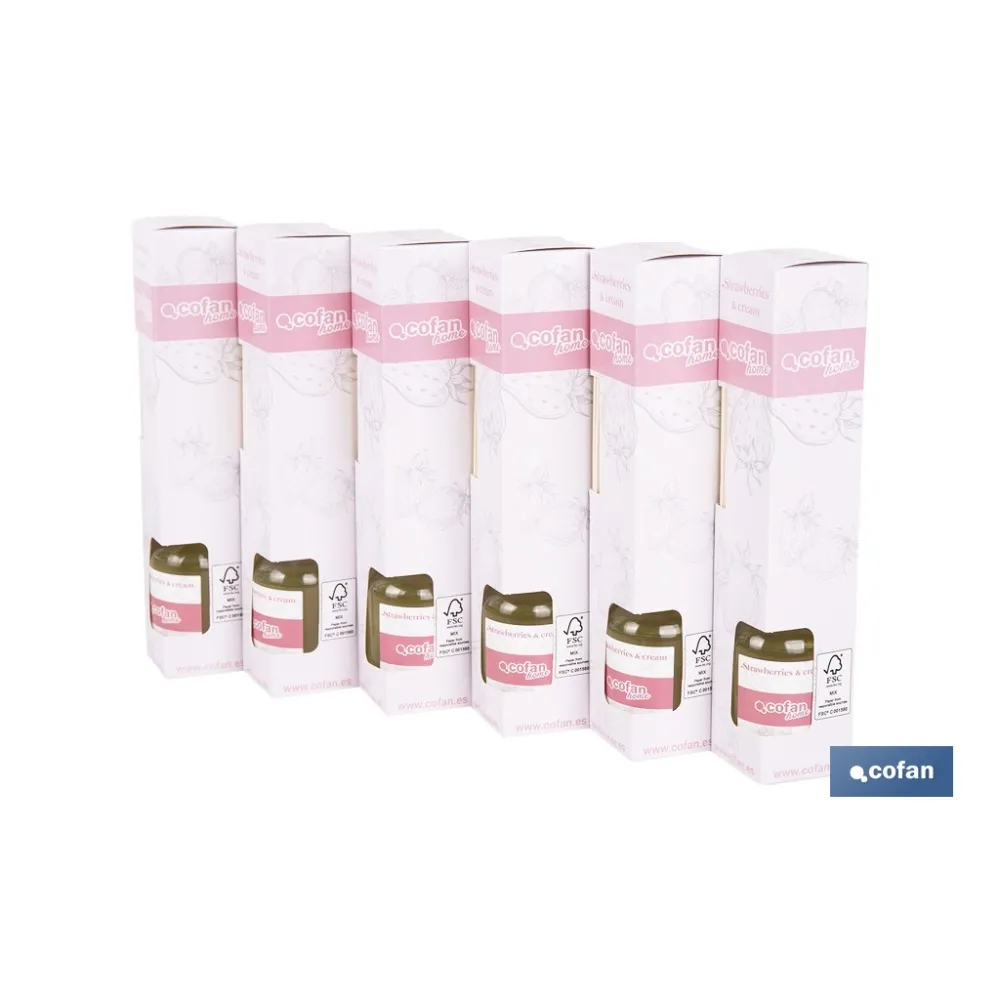 Comprar AMBIENTADOR DE VARILLAS STRAWBERRIE Cofan | almacendeferreteriacor.es
