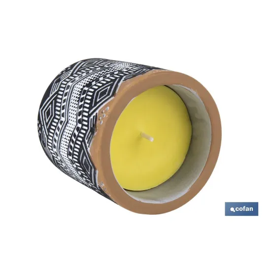 Comprar VELA AROMÁTICA DE CITRONELA MACETA  Cofan | almacendeferreteriacor.es