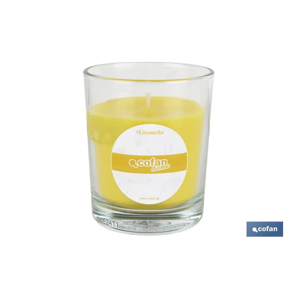 Comprar VELA AROMÁTICA DE CITRONELA EN VASO Cofan | almacendeferreteriacor.es