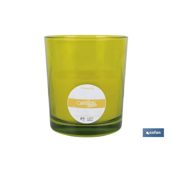 Comprar VELA AROMÁTICA DE CITRONELA VASO DE Cofan | almacendeferreteriacor.es