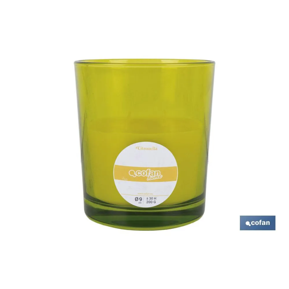 Comprar VELA AROMÁTICA DE CITRONELA VASO DE Cofan | almacendeferreteriacor.es
