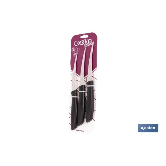 Comprar PACK DE 3 CUCHILLOS PARA FRUTA Y VE Cofan | almacendeferreteriacor.es