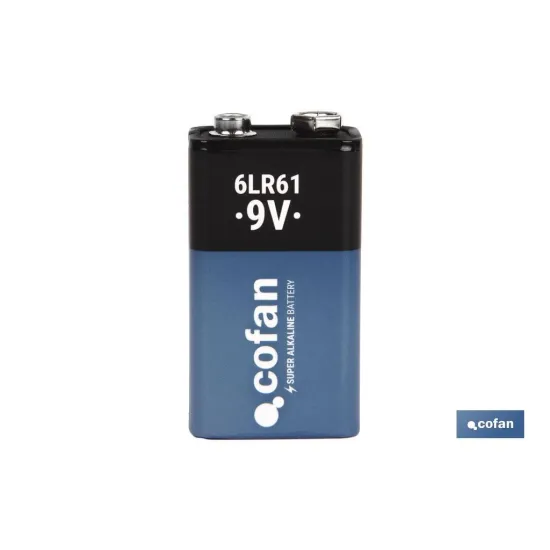 Comprar BLÍSTER DE 1 PILA ALCALINA 6LR61/9V Cofan | almacendeferreteriacor.es