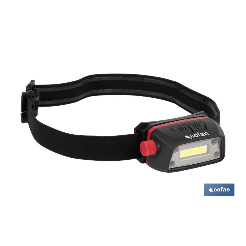 Comprar LINTERNA COB LED DE CABEZA 5 W 6500 Cofan | almacendeferreteriacor.es