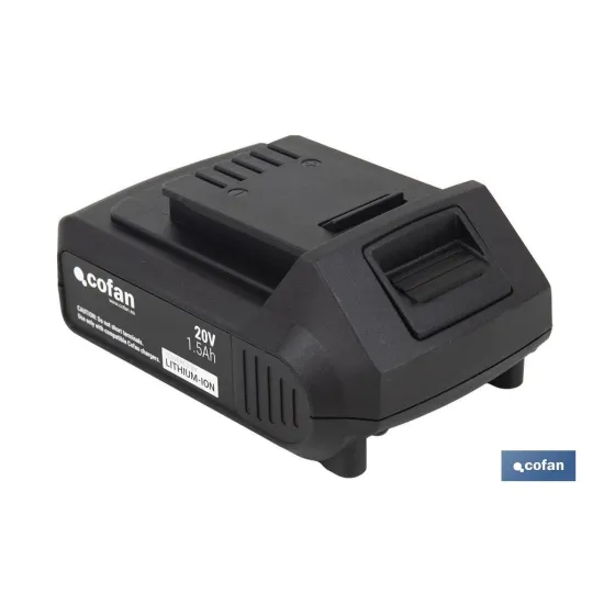 Comprar BATERÍA RECARGABLE Li-ion 20 V 1.5A Cofan | almacendeferreteriacor.es